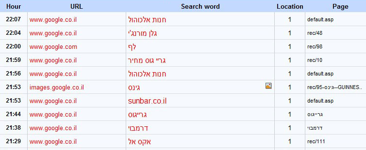 מערכת ספירת כניסות / סטטיסטיקות גולשים
